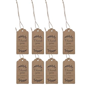 Amazon Co Jp Bestoyard クラフトタグ 値札 紙タグ ギフトタグ