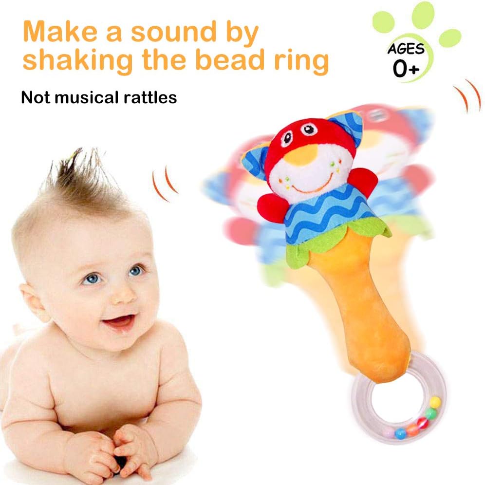 Baby Toys Baby Soft Rattles Sound Toys Cute Stuffed Animal for 3 6 9 12