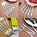 Fruit/Vegetable Forks - Hand Forged Stainless Steel Escargot Cocktail Forks, Bistro Style Forks Great Oyster Forks, Mussel Forks, Tasting Forks,Mussel Forks,Dessert Cake Forks, 10 Piece Set