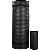 BalanceFrom All Purpose 1-Inch Extra Thick High Density Anti-Tear Exercise Yoga Mat with Carrying Strap, Optional Yoga Blocks