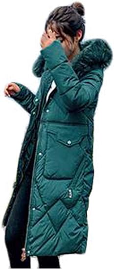 Amazon ンーセンー ダウンコート レディース ロング ダウンジャケット 秋冬 防寒 無地 中綿 ゆったり 厚手 棉服コート カジュアル コーディネート 韓国風 体型カバー コート ジャケット 通販