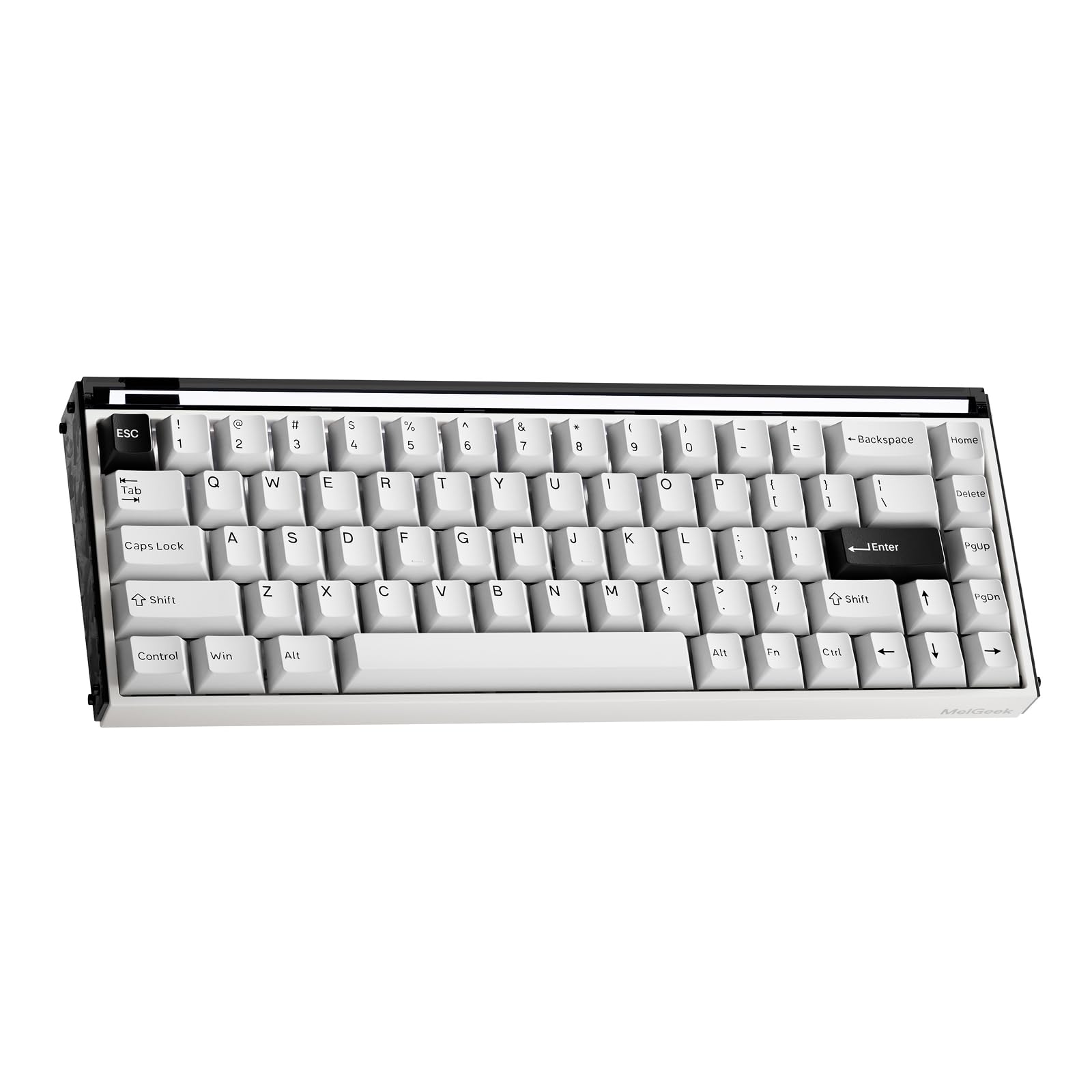 MelGeek MADE68 Ultra+ 有線キーボード、US英語配列、ホール効果磁気スイッチ ゲーミングキーボード、65% コンパクト ラピッド トリガー、ホットスワップ可能、RGB スナップ タップ & 調整可能なアクチュエーション、オンライン HIVE カスタム、アルミニウム ケース