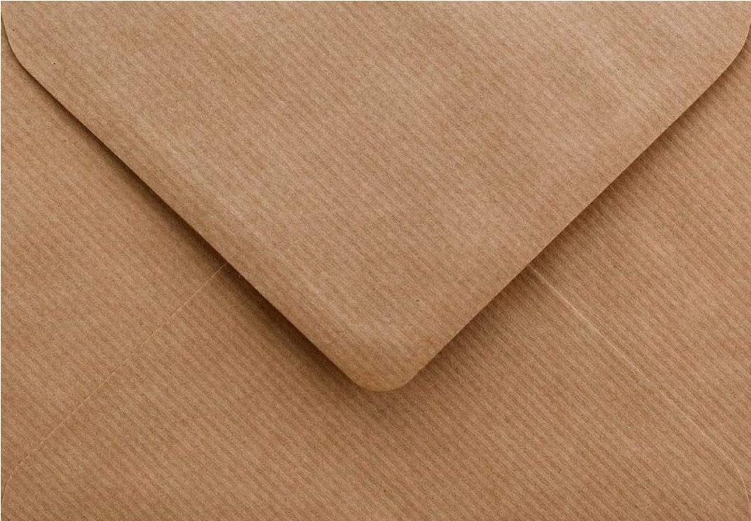100 x C5/A5 Brown Kraft Ribbed Envelopes