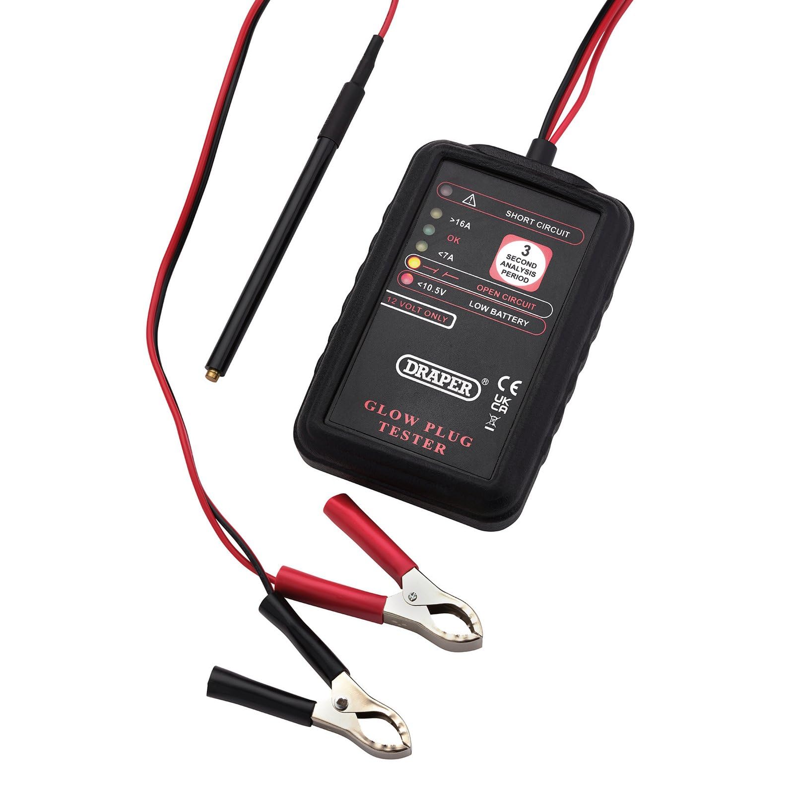 Draper 24706 12V Glow Plug Tester