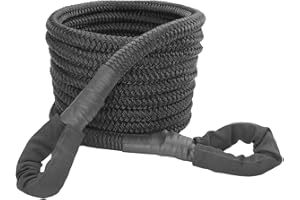 NIATHI Valens Rigging 1" x 30 ft Heavy Duty Kinetic Recovery Tow Rope for Trucks, SUVs, Cars, Jeeps, Offroad Vehicles, ATVs, UTV, Snowmobiles and Tractors