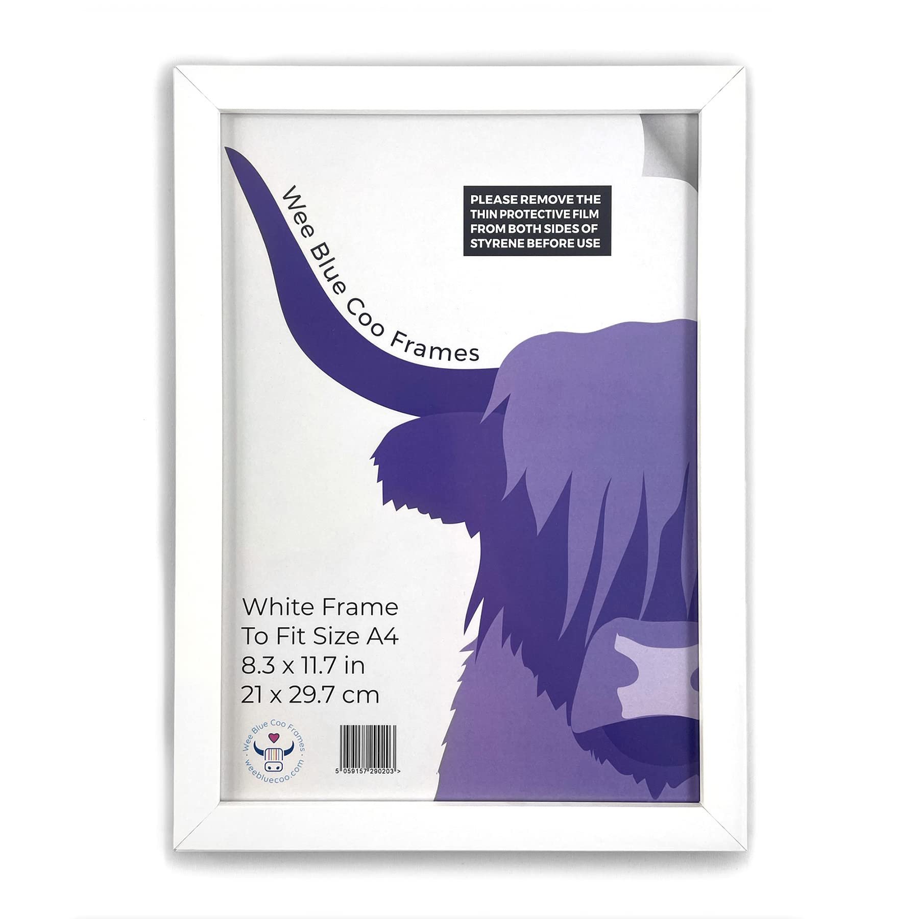 Wee Blue Coo White A4 Picture Frame For Art Print Poster Photo or Certificate