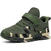 EGMPDA Boys Girls Sneakers Tennis Sports Walking Athletic Running Kid Shoes Non-Slip Camouflage Lightweight Comfortable Breathable for Toddler/Little Kid/Big Kid
