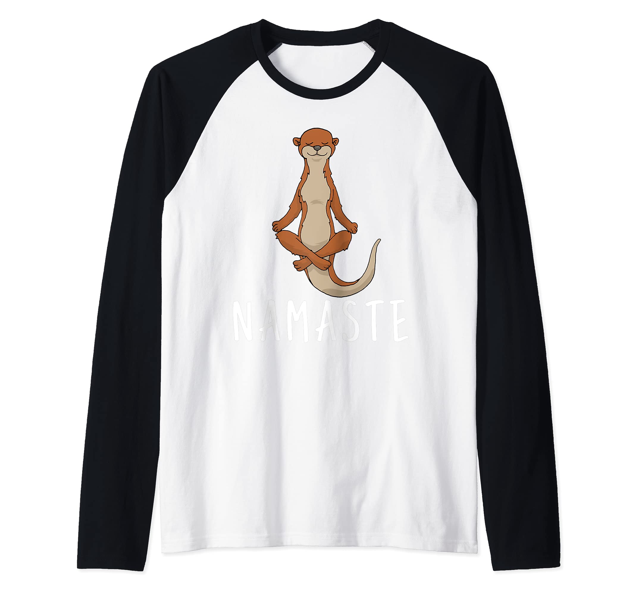 Otter Yoga Raglan Baseball Tee — image 1