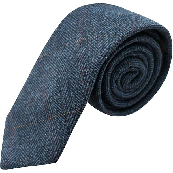 charcoal tweed tie