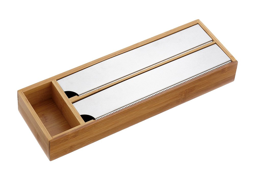 Kesper 58040 Bamboo Foil Dispenser for The Drawer, Brown