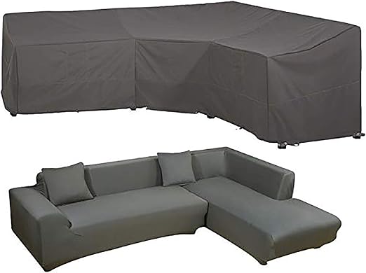 Amazon Com Epcover Patio V Shaped Sectional Sofa Cover Outdoor Sectional Couch Furniture Cover V Shaped Kitchen Dining