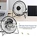 4.5W USB Solar Panel Powered Mini Portable Fan for Cooling Ventilation Outdoor Home Travelling Chicken House?Car Ventilation System(6 Inch) (4.5W)