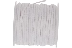 TOYANDONA DIY Cotton Candle Wick Spool 61m Braided Smokeless Cotton Wick for Candle Making Crafts and String