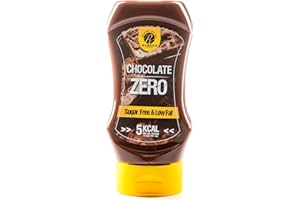 Rabeko Zero Sauce - Chocolate, 1 x 350ml without sugar & low fat - healthy low carb products, reduced in calories and fat, gl