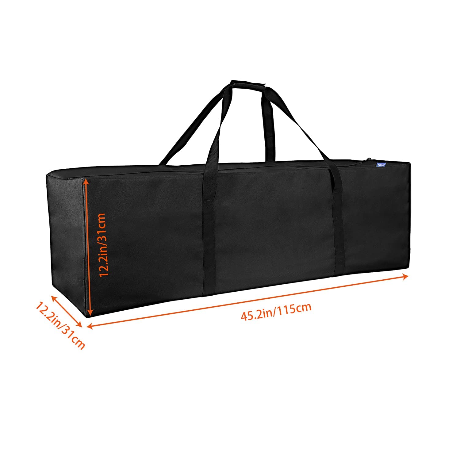 INFANZIA 45inch Sports Duffel Travel Bag, 115L Extra Large Duffel Luggage Bag with Upgrade Zipper, Water Resistant & Foldable Equipment Storage Bag for Camping Tent Tripod Fishing