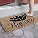 Entryways 1077S Namaste Handmade/Hand-Stenciled/All-Natural Coconut Fiber Coir Doormat, 18