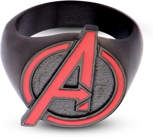 Animewild Marvel Avengers Age Of Ultron Avengers Logo Stainless Steel Ring 11 0839546002243 Body Vibe Books Amazon Com