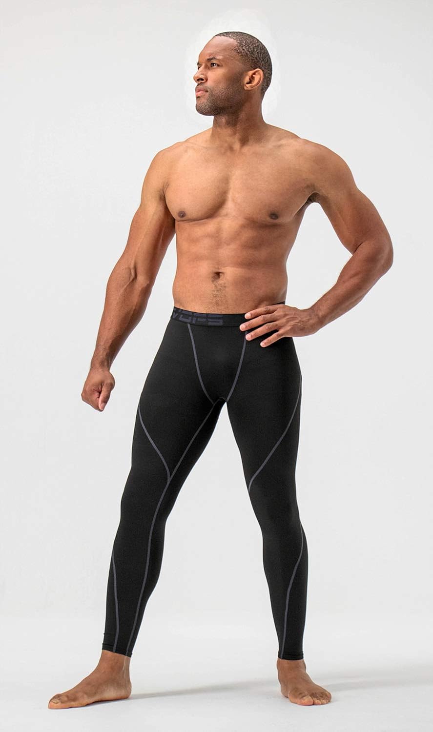 DEVOPS Men's Thermal Compression Pants, Athletic Leggings Base Layer Bottoms (2 Pack): Clothing