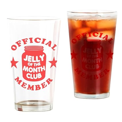  Cafepress Jelly Of The Month Club Red Pint Glass