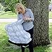 MoM-me Nursing Cover, Multi use for Baby Car Seat Cover, Breastfeeding, Canopy, Stroller and Infant Pillow Wrap or Cover Ups. for Boys and Girls. Grey/White Elephant Design