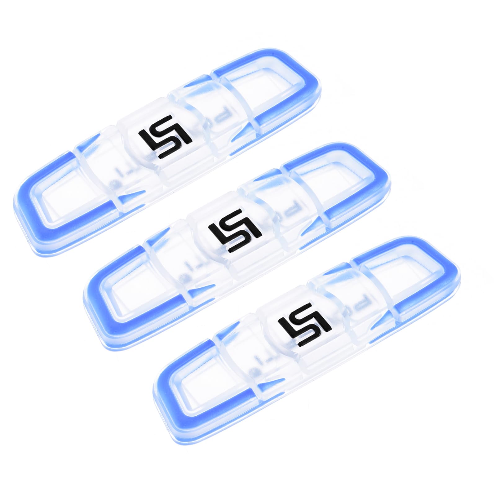 M METERXITY 3 Pack Tennis Racket Vibration Dampener - Shock Absorber, Silicone Racket, Apply to Tennis Racket (6.5cm, Blue)