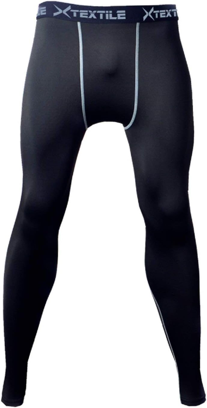 Xtextile Sports Compression Running Pants Gym Exercise Lycra Elastic Tight Leggings for Men Male