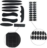 RongLeDAI 2 Set Helmet Padding Kit Universal Foam Pads Black view 3
