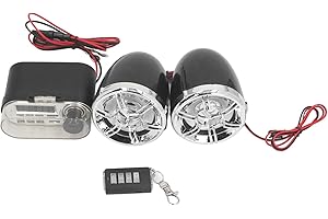 Motorcycle Speaker, Motorcycle Speaker Multifunction Fast Charging USB Phone with Cigar Lighter Socket