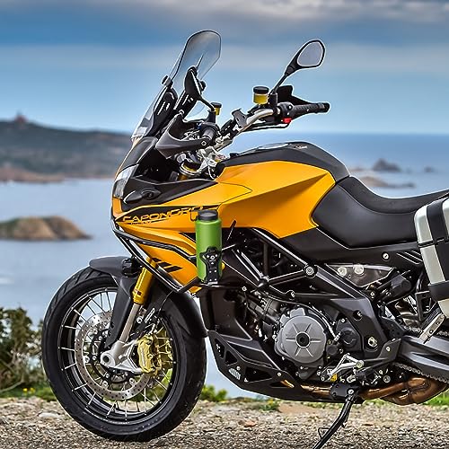 Extra Large Motorcycle Cup Holder Anti Theft, Mathtoxyz Bike Water Bottle Holder 1.95 – 3.6 inch Universal Size Handlebar Drink Holder Cage for Moto Bicycle, Boat, Scooter, Stroller, Wheelchair