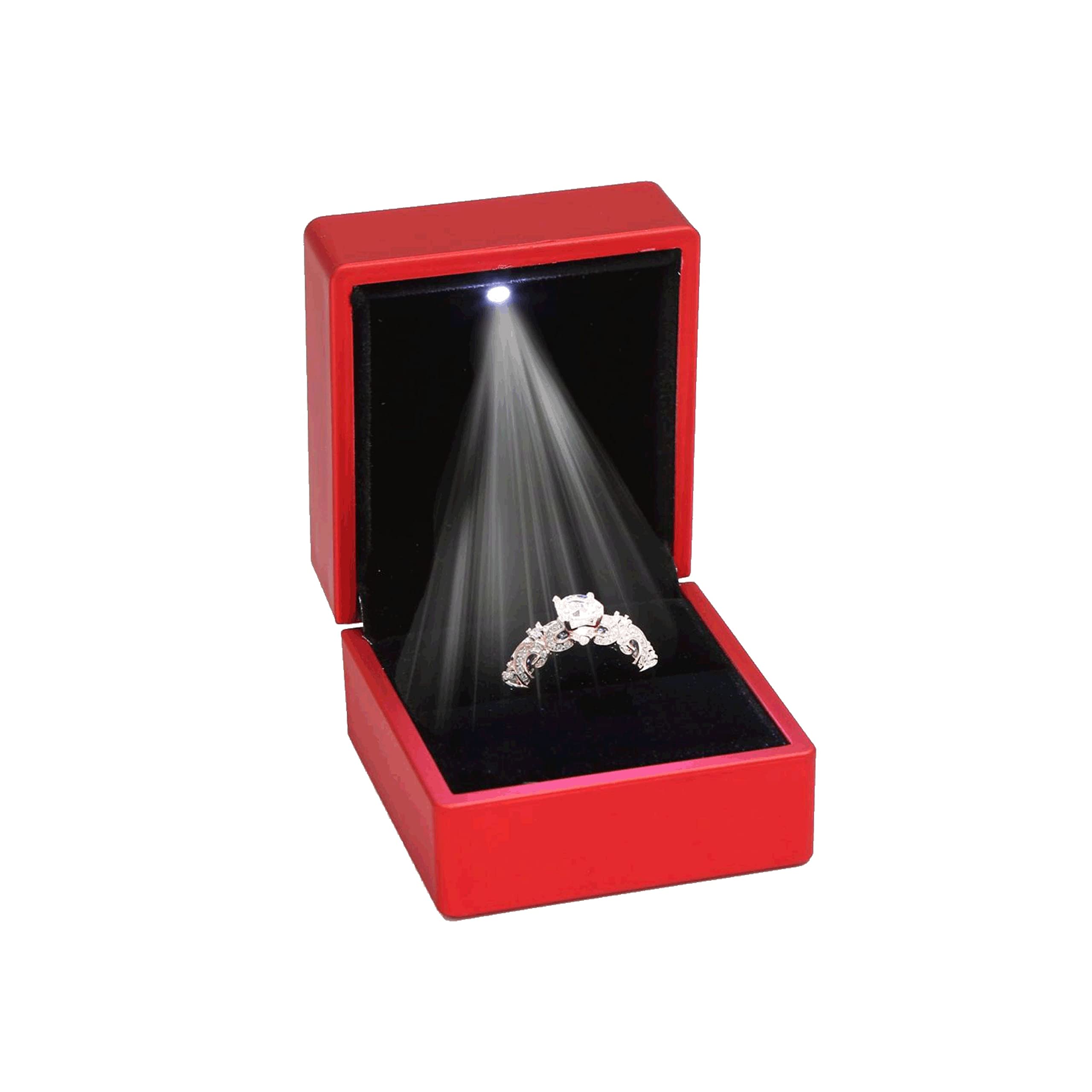 ZADAWERK® Ring box - with LED - red