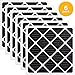 AIRx ODOR 20x20x1 MERV 8 Carbon Pleated Air Filter - Made in the USA - Box of 6