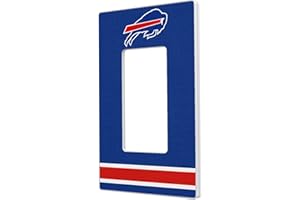 STRATEGIC PRINTING Buffalo Bills Stripe Single Rocker Light Switch Plate