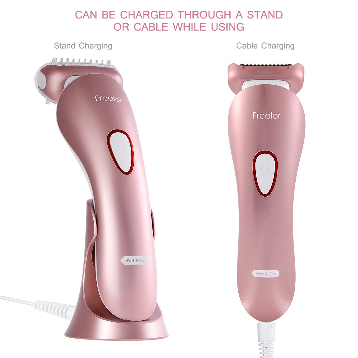 3 In 1 Lady Shaver Body Hair Removal Epilator Cordless Waterproof