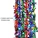 Atopsell 6 Pieces Christmas Tinsel Tree Garland Decorations for Holiday Party Soft Ceiling Hanging Decorations Main Color Blue Red Green (Mixed Color)