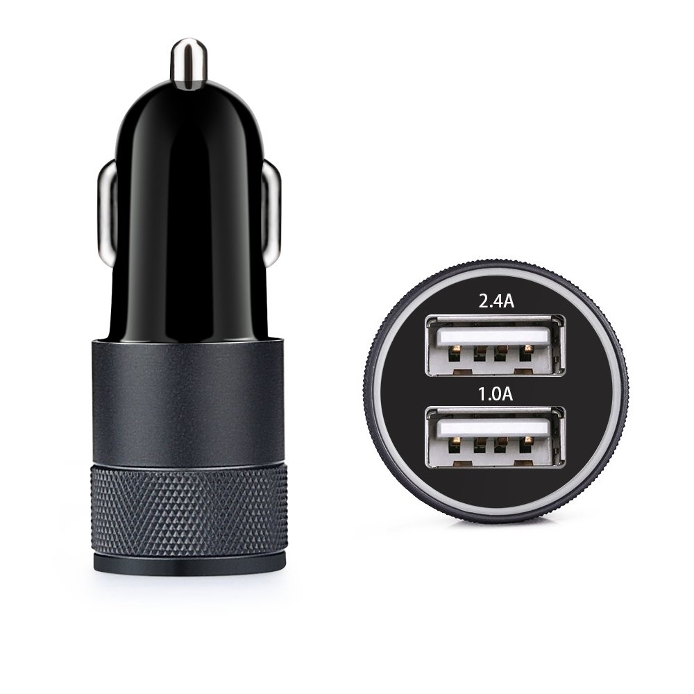 Car Charger,Sicodo 3.4A 2 Pack USB Smart Port Charger Compatible with iPhone 16 15 14 13 12 11 SE X 8 Pro, Pro Max, Plus, Samsung Galaxy S24 S23 S22 S21 S10 Plus S9 Note 20 10+, LG, Pixel, iPad Pro