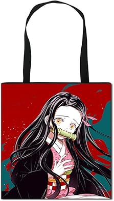 Amazon 人気アニメ 漫画 鬼滅の刃 灶门 祢豆子 灶门 炭治郎 トートバッグ キャンバス 斜めがけ カジュアルバッグ キャンバストート 帆布 ショルダーバッグ レディース ハンドバッグ バッグ ハンドバッグ