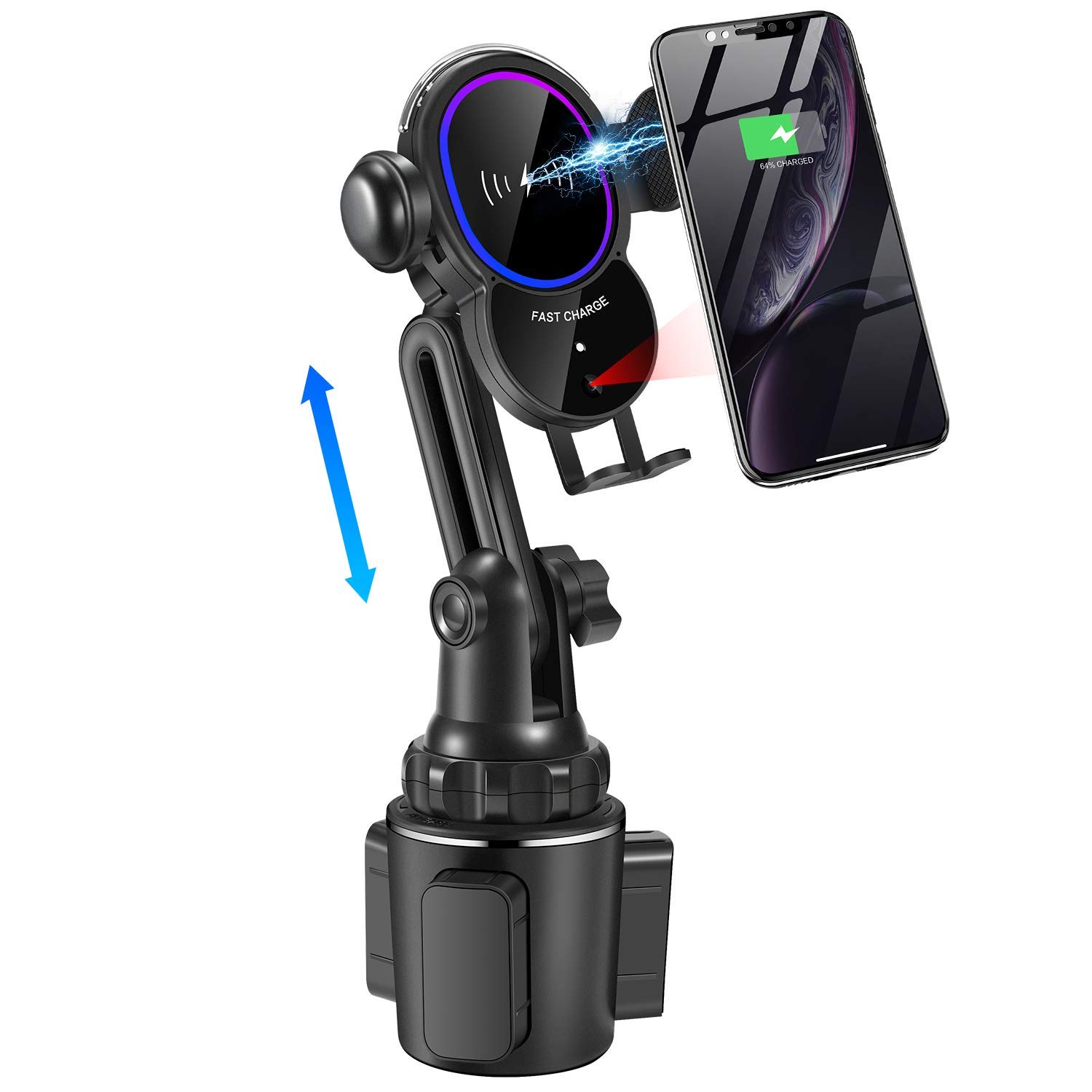 Walotar Cup Phone Holder Wireless Car Charger Mount Auto Clamping 10w Qi Fast Charging Universal Adjustable Air Vent Cup Mount Compatible Iphone 12 Pro Max 11 Xs Max X 8 Samsung S20 S10 S10 S9 S8 Buy Online In Aruba At Aruba Desertcart Com Productid