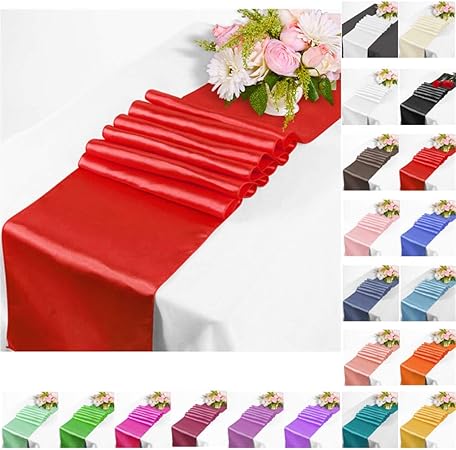 Time To Sparkle Tts 10 Pieces Satin Chemin De Table En Satin