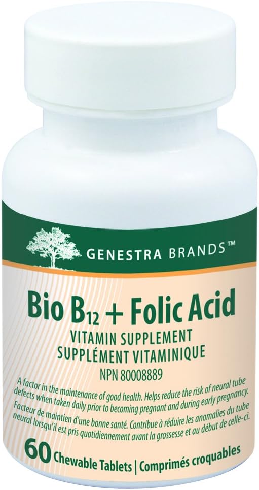 Genestra Brands Bio B12 + Folic Acid Vitamin B12 and Folic Acid for