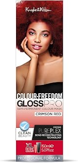 Knight & Wilson Colour Freedom Gloss Pro 150ml Crimson Red Semi-Permanent
