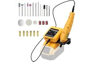 APATB Cordless Rotary Tool Kit for DEWALT 20V Max Battery, 6-Speed with 25 Accessories, Multi-Purpose Power Rotary Tool for Sanding, Polishing, Drilling, Etching, Engraving, DIY Crafts (No Battery)