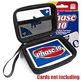 FitSand(TM) Carry Travel Zipper EVA Hard Case for Phase 10 Card Game - Black Box, Blacker Box, Best Protection for Phase 10 Cards