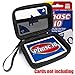 FitSand(TM) Carry Travel Zipper EVA Hard Case for Phase 10 Card Game - Black Box, Blacker Box, Best Protection for Phase 10 Cards