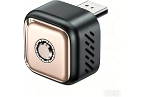 Ultra Mini Android Auto & CarPlay Wireless Adapter, One-Click Switch, 3s Auto Reconnect，Latest A9 Chip 5.8GHZ WiFi, 5.4 Bluet