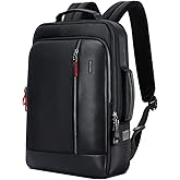 BOPai Intelligent expandable large Smart 15.6 inch Backpack Travel Friendly Water Resistant Anti-Theft Laptop Rucksack with USB Charging Business Laptop Backpack Men Black Multi-Functional