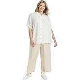 DKNY Women's Short Sleeve Soft Collared Neck Classic