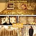 GDEALER 300 Led Window Curtain Lights with Timer, Remote Control String Lights Fairy Lights for Wedding Party Bedroom, 6.6x6.6ft Hanging Lights Twinkle Lights Christmas Lights Wall Decor Warm White