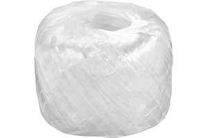 MECCANIXITY Polyester Nylon Plastic Rope Twine Household Bundled for Packing Gardening Craft,150m Length,White
