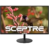 Sceptre E275W-19203R 27" Ultra Thin 1080P LED Monitor 2X HDMI VGA Build-In Speakers, Metallic Black 2018