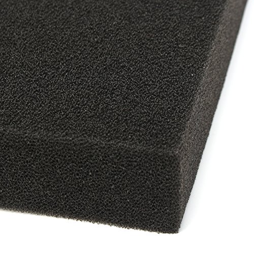 K&A company 50x50x4cm Black Aquarium Biochemical Cotton Filter Foam Fish Tank Sponge Pads, 1